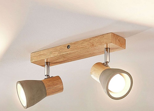 Деревянный LED светильник